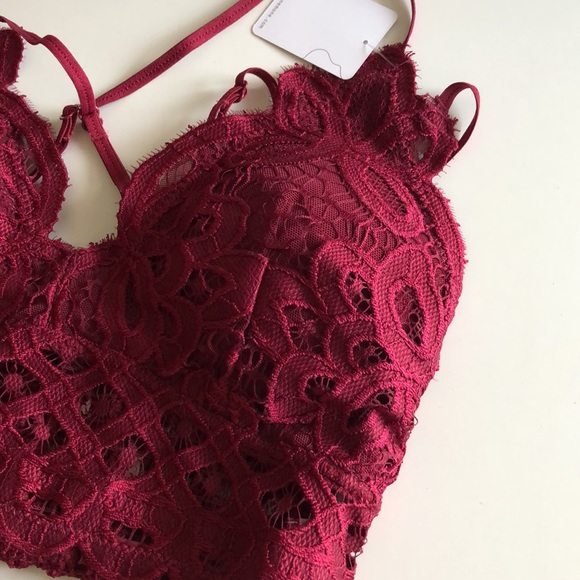 Wine Lace Bralette NWT - Picture 2 of 4